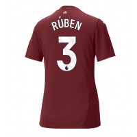 Camisa de Futebol Manchester City Ruben Dias #3 Equipamento Alternativo Mulheres 2024-25 Manga Curta